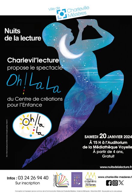 Nuits de la Lecture, du 17 au 20 janvier 2024 – Ville de Clermont (Oise) –  Site Officiel